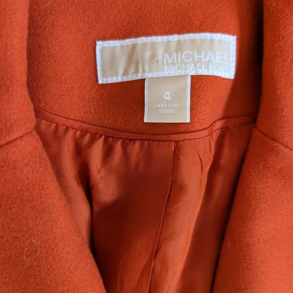 MICHAEL Michael Kors Bold Orange Suit Jacket - Picture 2 of 7